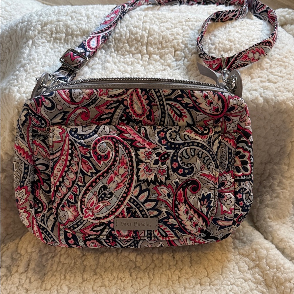 Vera Bradley Mini Carson Crossbody Purse in Gramercy Paisley Print